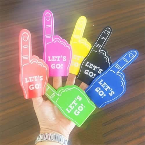 Custom Cut Foam Fingers EverythingBranded Ireland