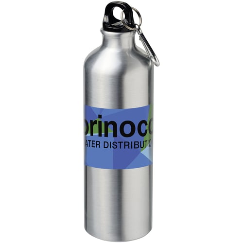 A single-walled bottle with a sublimation coating and a twistable