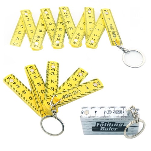 Mini Folding Ruler Keyring